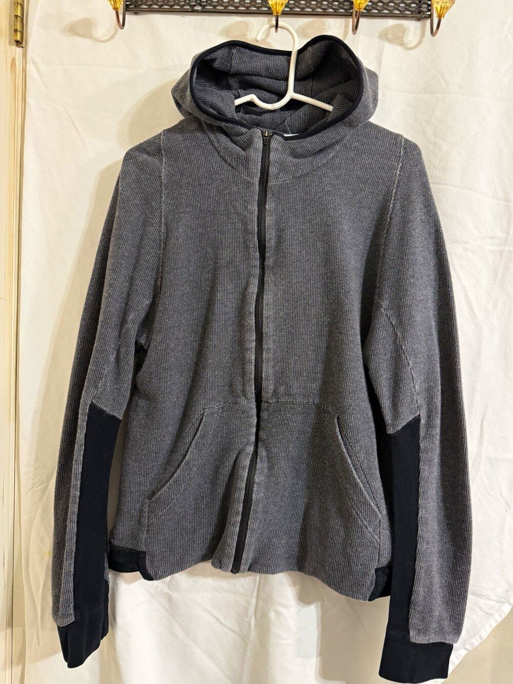 Nike Sportswear NSW Men's Full Zip Hooded Hoodie Gray/Black XL Logo